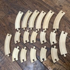 15 Wooden Curve Large & Small Train Tracks Thomas & Friends Ikea Brio Compatible